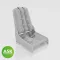 Art Scale Kit Messerschmitt P.1101 Seat (Me 262 type) with Seat belts - 3D print for Das Werk - pilótaülés feljavító készlet