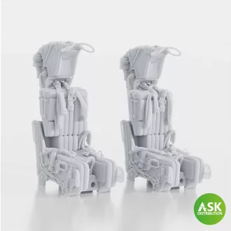   Art Scale Kit GRU-7A Ejection Seats for F-14A/B Early - with seat belts (2pcs) for Trumpeter - katapultülés feljavító készlet