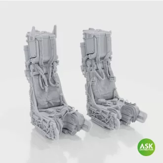   Art Scale Kit SJU-17 Ejection Seats for F-14D - with seat belts (2pcs) for Trumpeter - katapultülés feljavító készlet
