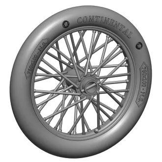   Art Scale Kit German 760x100 spoked wheels - 1 pair - kerékkészlet