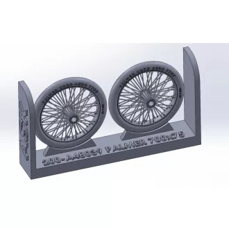   Art Scale Kit Palmer 700 x 85 spoked wheels, UK WWI, for Sopwith Camel, Sopwith Pup, Sopwitch Snipe - kerékkészlet