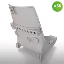 Art Scale Kit A5M Claude Seat Early without starting handle - ASK 3D Print - pilótaülés feljavító készlet