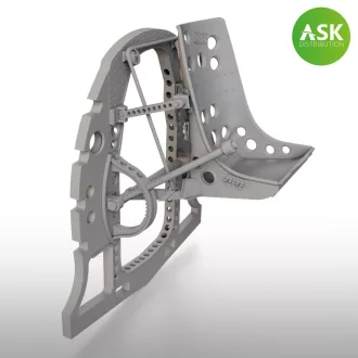   Art Scale Kit A6M Bulkhead with Seat in TOP position - ASK 3D Print for Fine Molds - ülés és kabinválaszfal készlet
