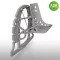Art Scale Kit A6M Bulkhead with Seat in TOP position - ASK 3D Print for Fine Molds - ülés és kabinválaszfal készlet