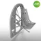 Art Scale Kit A6M Bulkhead with Seat in BOTTOM position - ASK 3D Print for Tamiya - ülés és kabinválaszfal készlet