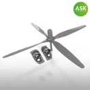 Art Scale Kit B-29 propeller set of 4 pc. and exhausts for Revell / Monogram - légcsavar és kipufogó készlet