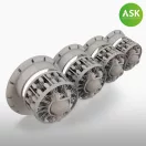 Art Scale Kit B-29 engine set - Wright R-3350-57, 4 pc. set, ASK 200-A48070 - motormakett készlet