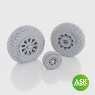   Art Scale Kit P-51D Mustang - wheels for Eduard - kerékkészlet
