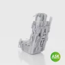 Art Scale Kit F-16 early ACESS II Ejection Seat with seat belts for Kinetic - katapultülés feljavító készlet
