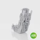 Art Scale Kit F-16 late ACESS II Ejection Seat with seat belts for Kinetic - katapultülés feljavító készlet