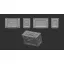 Art Scale Kit Ammo Box Cal. .50 M2 - 12 pc. of US ammunition boxes for a 12.7 machine gun - lőszeresláda készlet