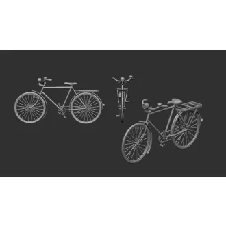 Art Scale Kit Bicycle classic - 3D print - kerékpár makett