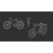Art Scale Kit Bicycle classic - 3D print - kerékpár makett