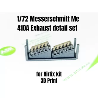   Art Scale Kit Messerschmitt Me 410A Exhaust detail set for Airfix - kipufogó készlet