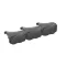 Art Scale Kit Hurricane Mk.I Exhausts Fishtail type 3Dprint for Arma Hobby - kipufogó készlet