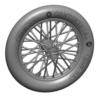   Art Scale Kit German 610x85 spoked wheels - 1 pair - kerékkészlet