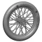 Art Scale Kit German 760x100 spoked wheels - 1 pair - kerékkészlet