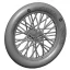 Art Scale Kit German 760x100 spoked wheels - 1 pair - kerékkészlet