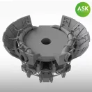 Art Scale Kit Nakajima Sakae 12 engine incl. exhausts and the open cowling flaps - 3D print for Tamiya - kipufogó készlet