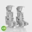 Art Scale Kit GRU7A ejection seats with seat belts 2 pcs, rec. for F-14A/B Early - 3D print for Great Wall Hobby - katapultülés feljavító készlet