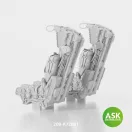 Art Scale Kit GRU7A ejection seats with seat belts 2 pcs, rec. for F-14A/B Early - 3D print for Great Wall Hobby - katapultülés feljavító készlet