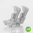 Art Scale Kit GRU7A ejection seats excluding seat belts 2 pcs, rec. for F-14A/B Early - 3D print for Great Wall Hobby - katapultülés feljavító készlet