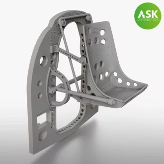   Art Scale Kit A6M Bulkhead with Seat in MIDDLE position - ASK 3D Print for Tamiya - ülés és kabinválaszfal készlet