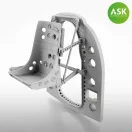 Art Scale Kit A6M Bulkhead with Seat in MIDDLE position - ASK 3D Print for Tamiya - ülés és kabinválaszfal készlet