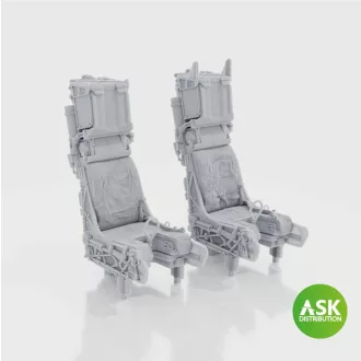   Art Scale Kit SJU-17 ejection seats excluding seat belts, 2 pcs F-14D - 3D print for Tamiya - katapultülés feljavító készlet