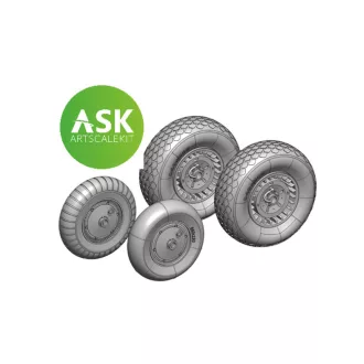   Art Scale Kit Me 262 Wheels detail set - 3D print for Arma Hobby - kerékkészlet