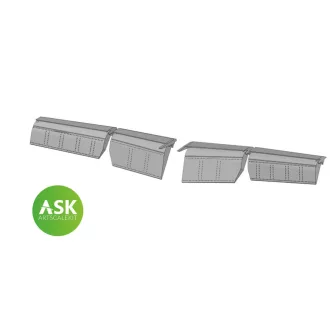   Art Scale Kit Me 262 flaps detail set - 3D print for Arma Hobby - fékszárny készlet
