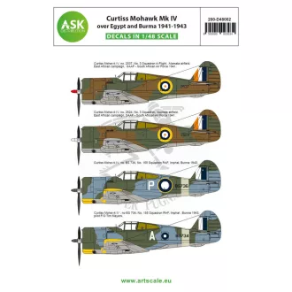   Art Scale Kit Curtiss Mohawk IV over Egypt and Burma 1941-1943 - matricakészlet