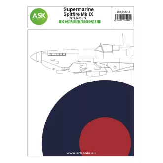 Art Scale Kit Spitfire Mk.IX - stencils - matricakészlet
