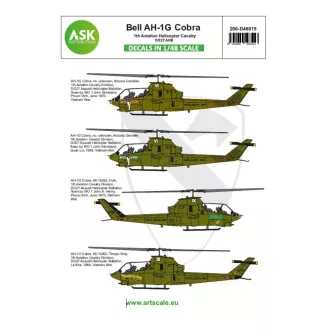   Art Scale Kit Bell AH-1G Cobra 1th Aviation Helicopter Cavalery D/227 AHB part 1 - matricakészlet