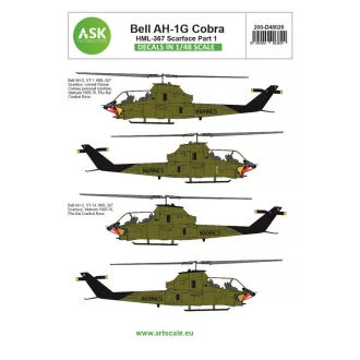   Art Scale Kit Bell AH-1G Cobra part 7 - HML367 Scarface - matricakészlet