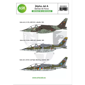   Art Scale Kit Alpha Jet A Germain Air Force - Bundeswehr - matricakészlet