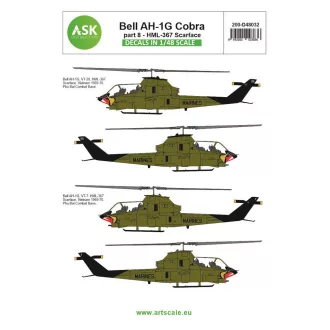   Art Scale Kit Bell AH-1G Cobra part 8 - HML367 Scarface - matricakészlet