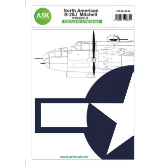 Art Scale Kit N.A. B-25J Mitchell stencils - matricakészlet
