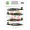 Art Scale Kit B-25J Mitchell part 5 - US Dogface Squadron, Shirley Ann & Tuff Stuff, Mediterranean area - matricakészlet