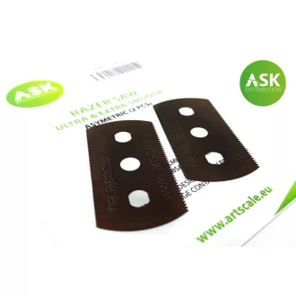   Art Scale Kit Razor Saw - ultra and extra smooth asymmetric 70/43 teeth 2 pc - fűrészlap