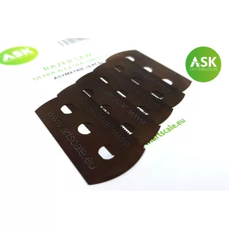   Art Scale Kit Razor Saw - ultra and extra smooth asymmetric 70/43 teeth 5 pc - fűrészlap