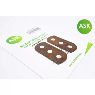   Art Scale Kit Razor Saw Radius - ultra & extra smooth asymmetric 100/65 teeth 2 pc - fűrészlap