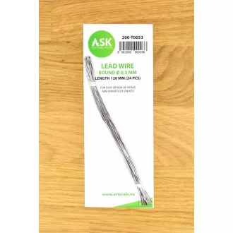   Art Scale Kit Lead Wire - Round Ø 0,5 mm x 120 mm (cca. 24 pcs) - ólomhuzal