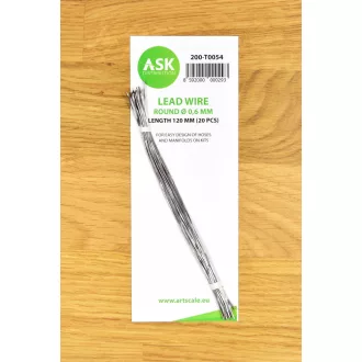   Art Scale Kit Lead Wire - Round Ø 0,6 mm x 120 mm (cca. 20 pcs) - ólomhuzal