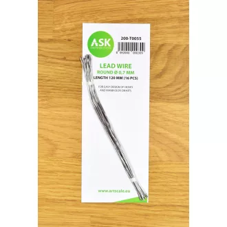   Art Scale Kit Lead Wire - Round Ø 0,7 mm x 120 mm (cca. 16 pcs) - ólomhuzal