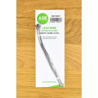   Art Scale Kit Lead Wire - Round Ø 0,9 mm x 120 mm (cca. 14 pcs) - ólomhuzal