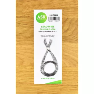   Art Scale Kit Lead Wire - Round Ø 0,3 mm x 250 mm (cca. 30 pcs) - ólomhuzal