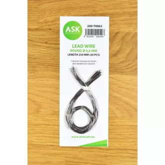   Art Scale Kit Lead Wire - Round Ø 0,6 mm x 250 mm (cca. 20 pcs) - ólomhuzal