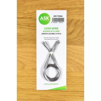   Art Scale Kit Lead Wire - Round Ø 0,9 mm x 250 mm (cca. 14 pcs) - ólomhuzal