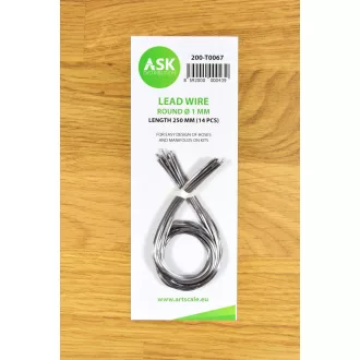   Art Scale Kit Lead Wire - Round Ø 1 mm x 250 mm (cca. 14 pcs) - ólomhuzal